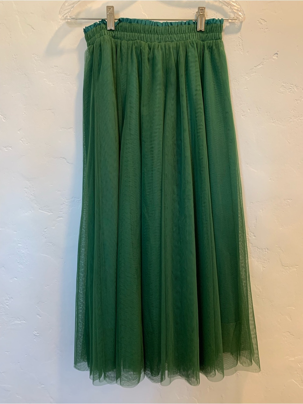 Women’s Emerald Green Tulle Skirt Size XL